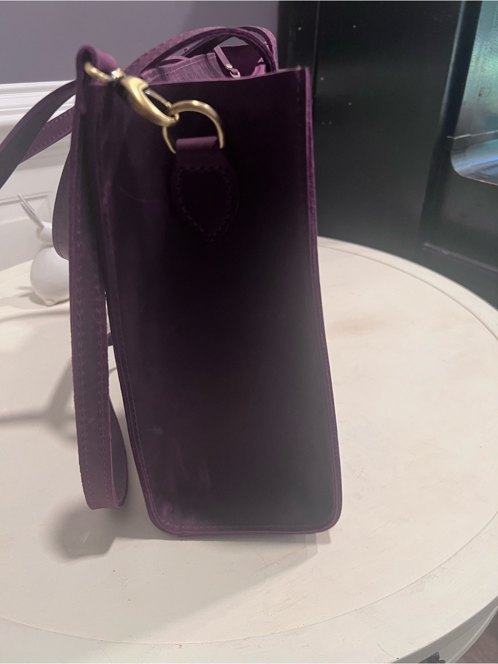 NWT Portland Leather Larkspur Oversized E/W Lola - Picture 7 of 9